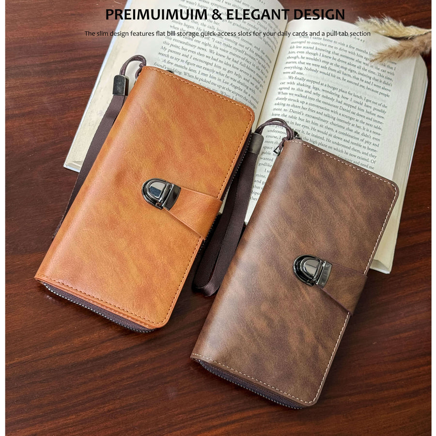 Royal Buckle Leather Wallet